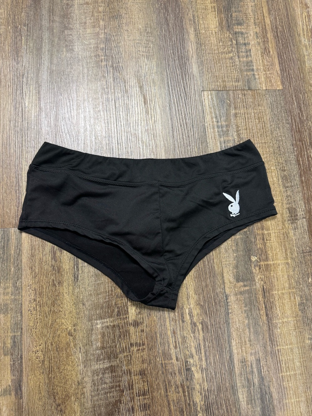 PLAYBOY Black Women's Logo Bike Shorts